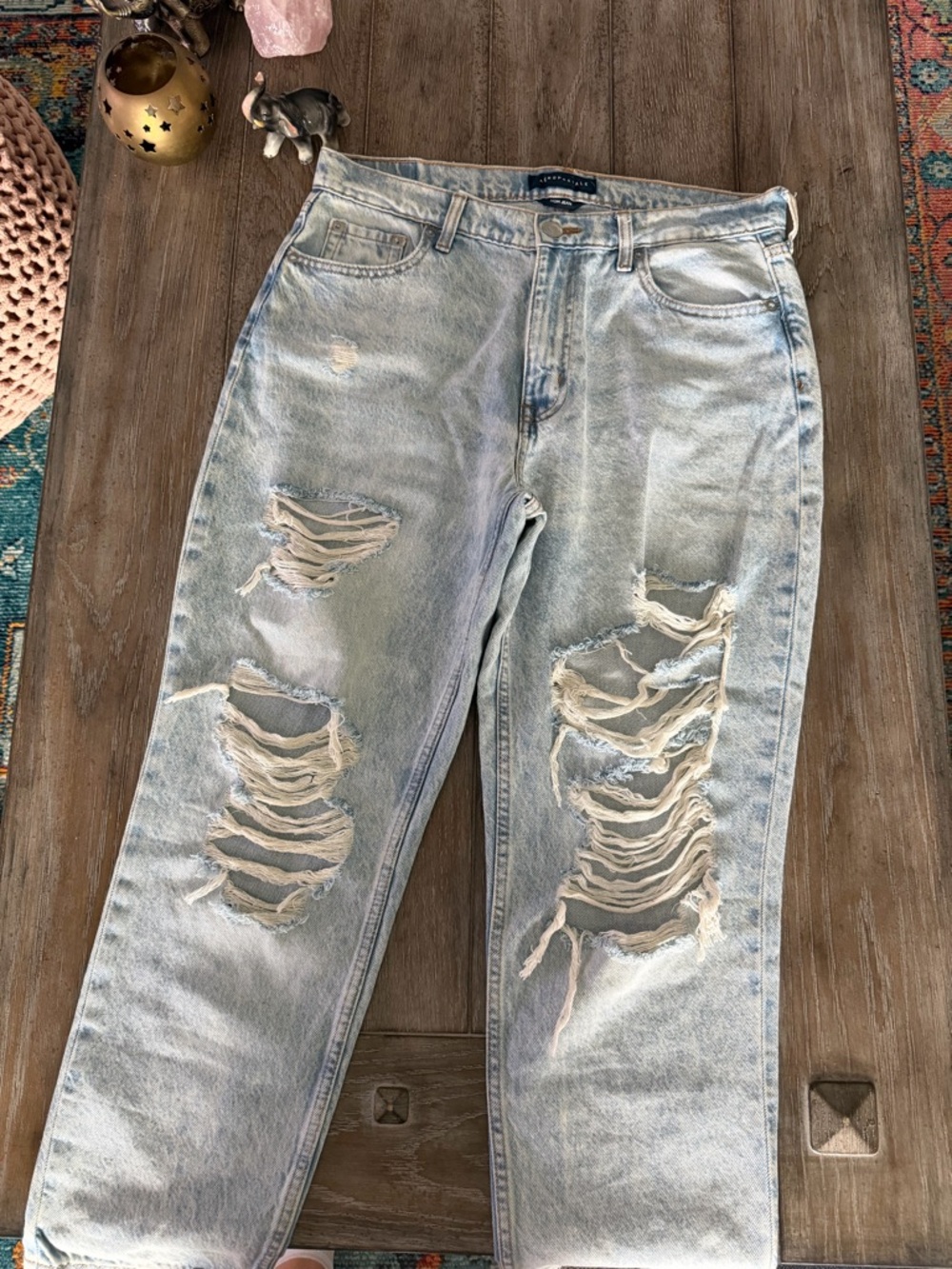 Aeropostale Light Blue Mom Jeans - Picture 1 of 14